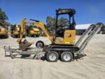 Mini Pelle Caterpillar 301.7CR + 3 godets + Remorque – Image 3
