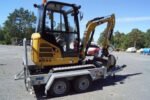 Mini Pelle Caterpillar 301.7D + 3 godets + Remorque – Image 4
