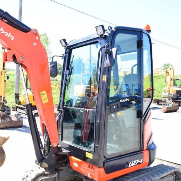 Mini Pelle Kubota U27-4 + 3 godets + Attache rapide